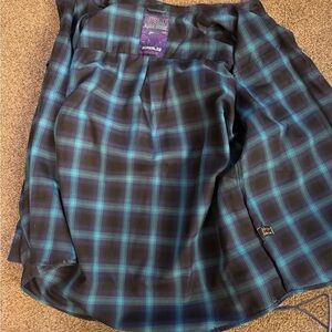 Plaid Shirt in Blue and Black